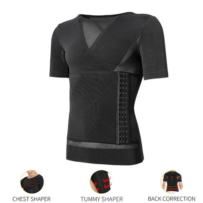 Men's Compression Shirts Body Shaper Tummy Slimming