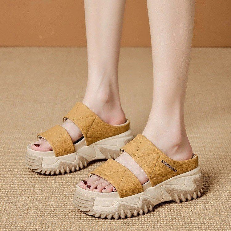 2023 Fashion Vintage Thick-Soled Slide Sandals for Women