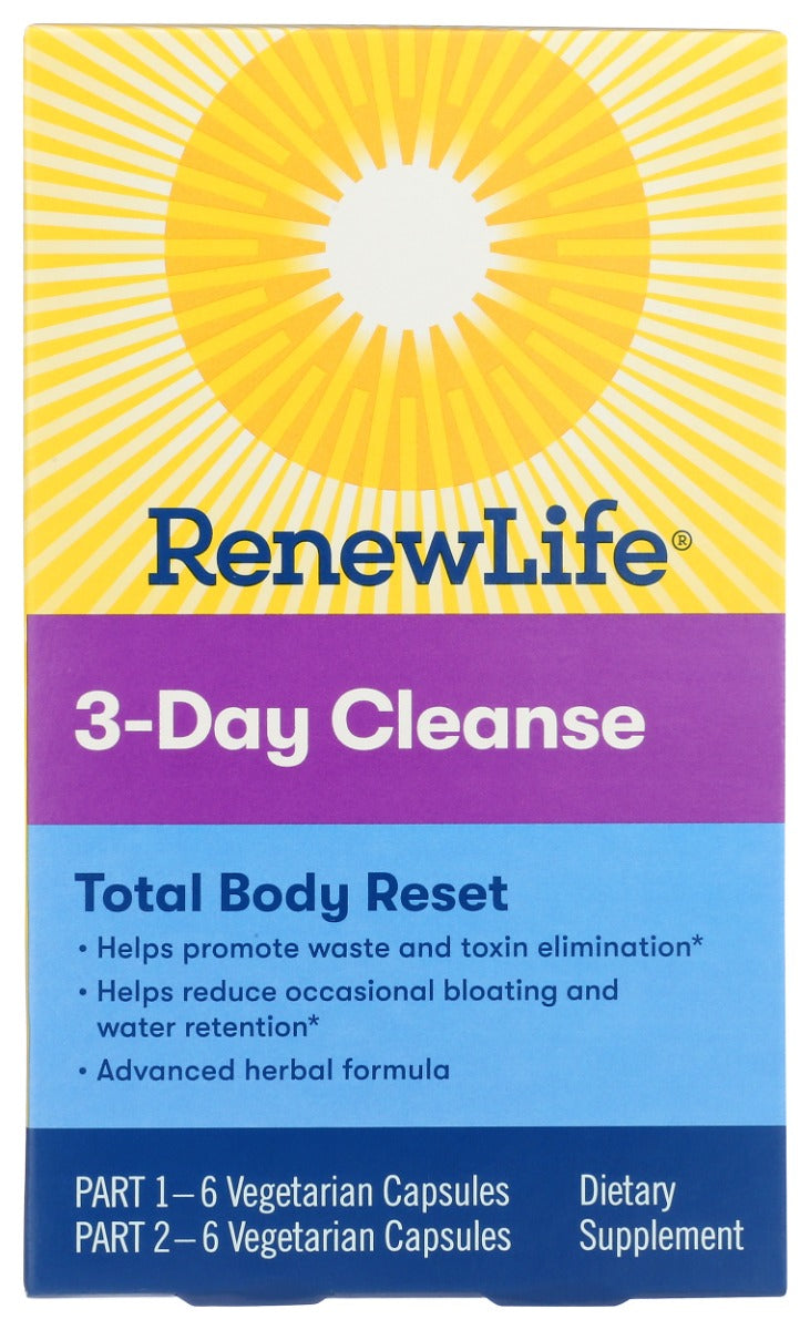 RENEW LIFE: Cleanse 3 Day, 12 VC