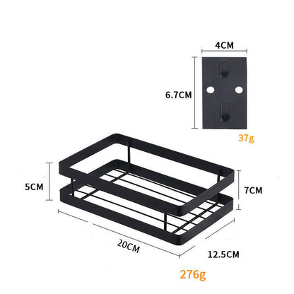Multifunctional Wall Rack for Spice Storage Organization