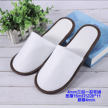 Thick Non-Slip Disposable Slippers for Hotels and Homes