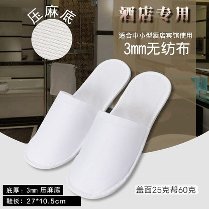 Thick Non-Slip Disposable Slippers for Hotels and Homes