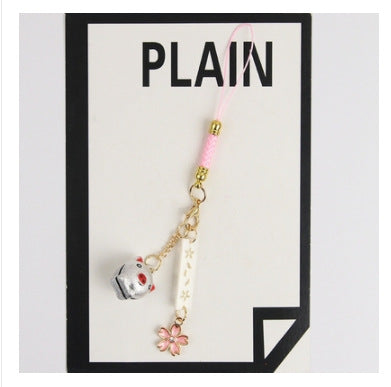 Handmade Japanese Rabbit Bell Phone Charm Accessory