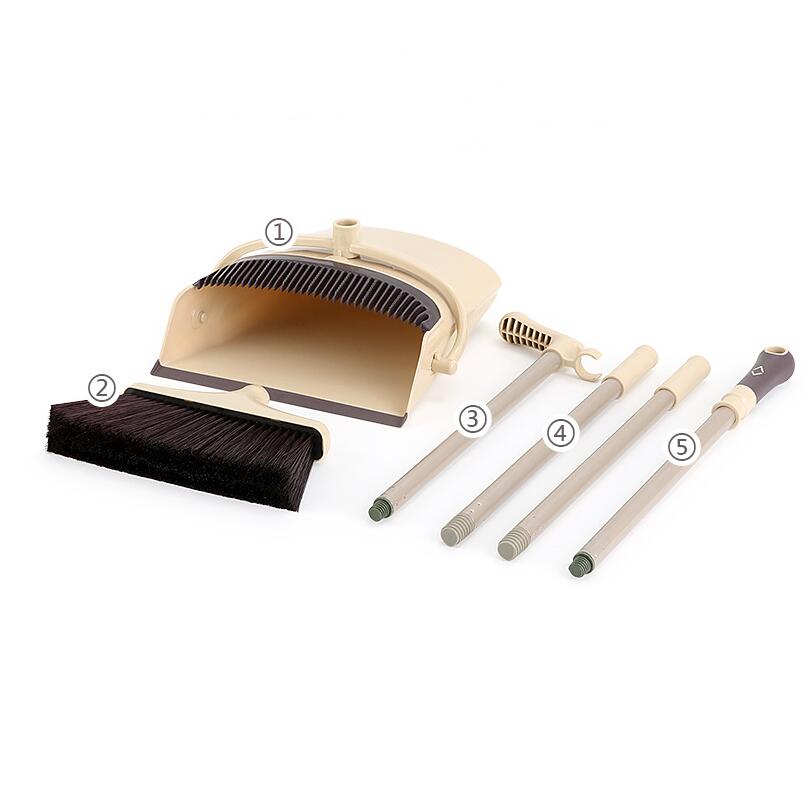 Broom and Dustpan Set with Detachable Design