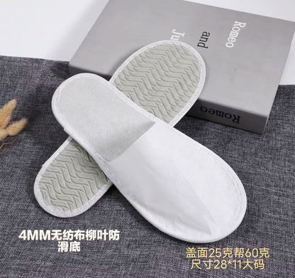 Thick Non-Slip Disposable Slippers for Hotels and Homes