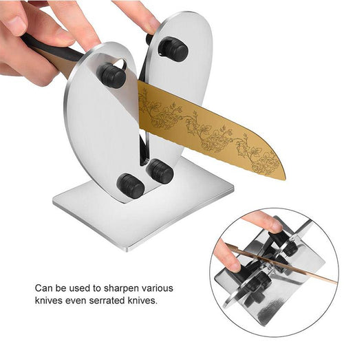Stainless Steel Sharpener with Heart Design