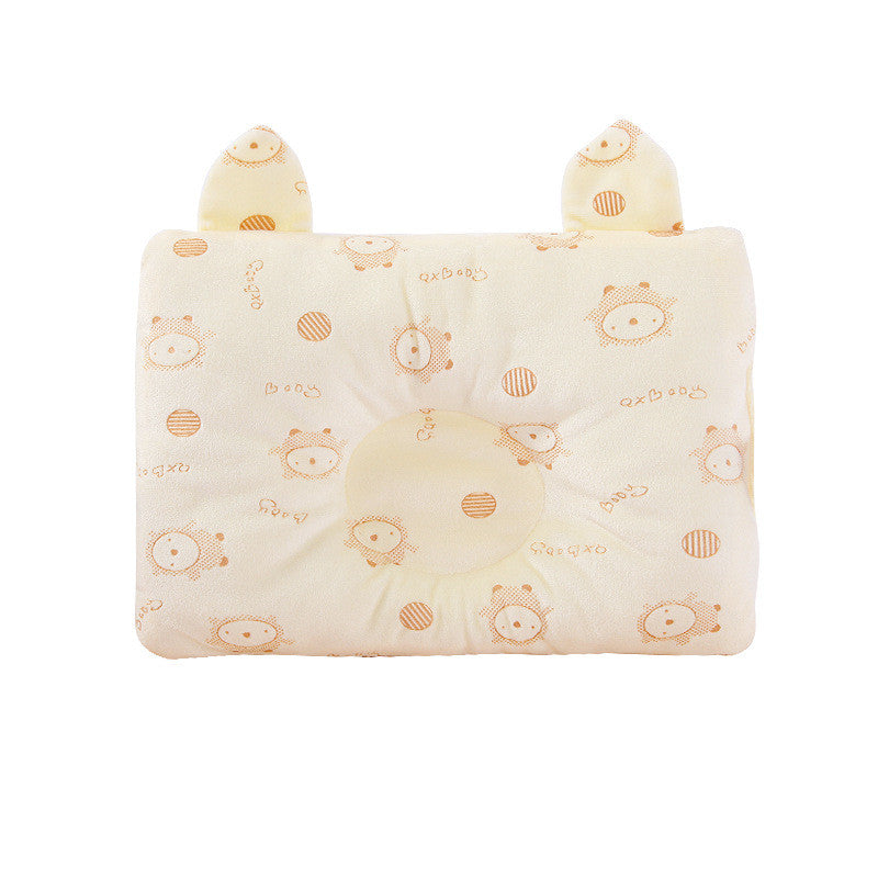 Adjustable Baby Head Shaping Pillow with Cartoon Design