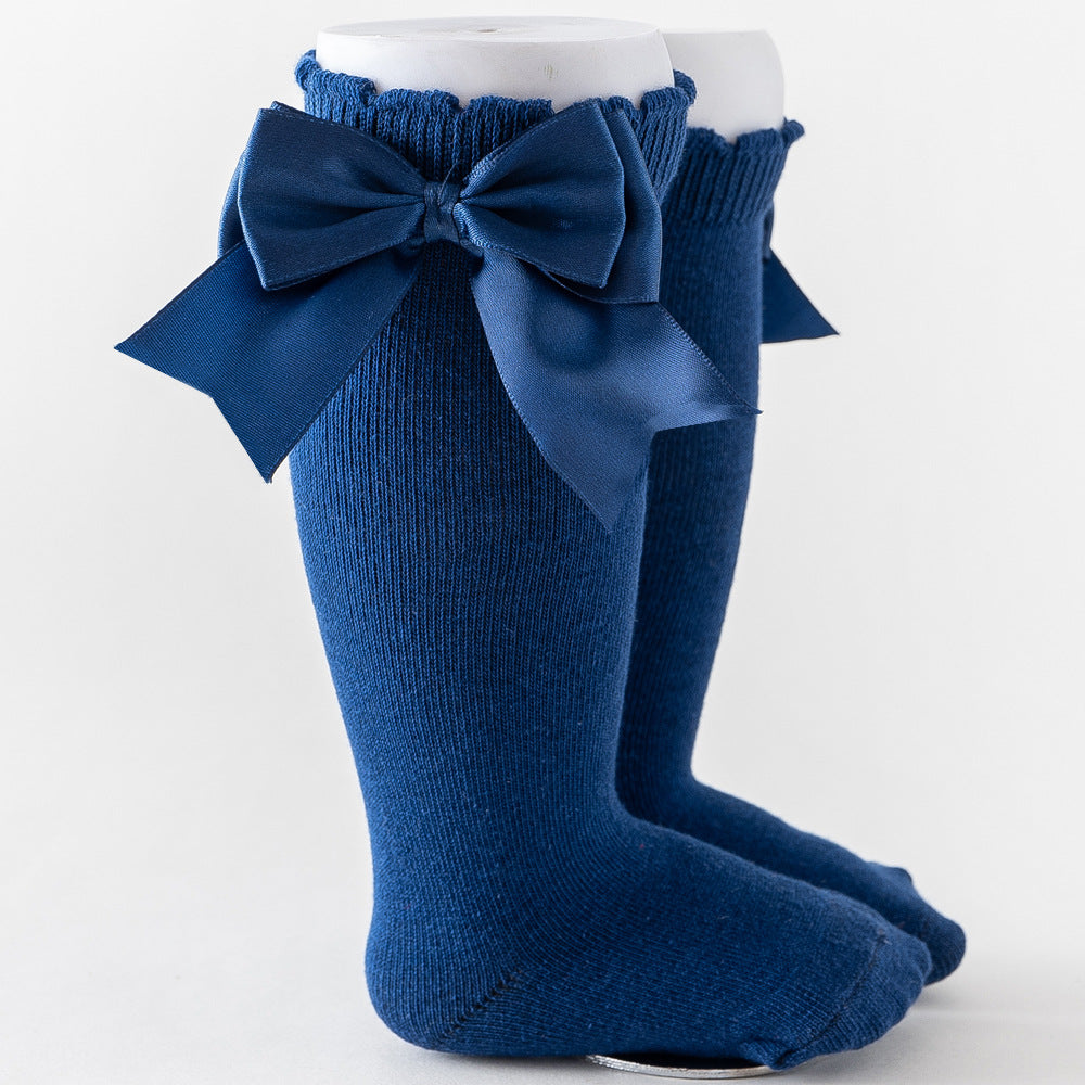 12 Color Spring Autumn Princess Knee-High Baby Socks