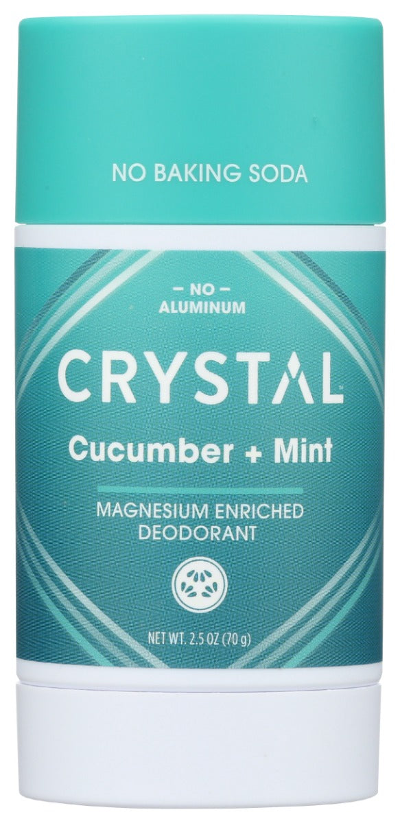 CRYSTAL BODY DEODORANT: Deodorant Cucumber Mint, 2.5 OZ