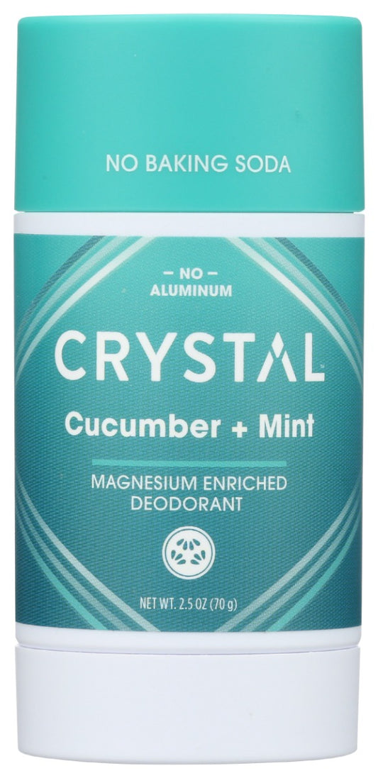 CRYSTAL BODY DEODORANT: Deodorant Cucumber Mint, 2.5 OZ