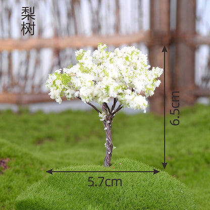 Miniature Cherry Blossom Tree - Creative Plastic Decor