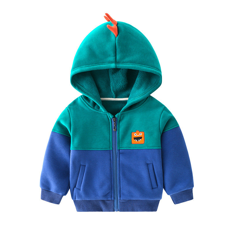 Children's Hooded Jacket and Fleece Sweater for Boys