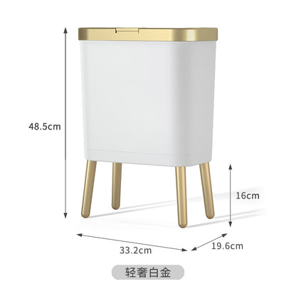 Nordic Style High Foot Trash Can for Home & Hotel