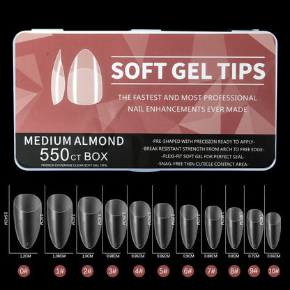 Amazon Bestselling Nail Tips - 550 Matte Almond Shape