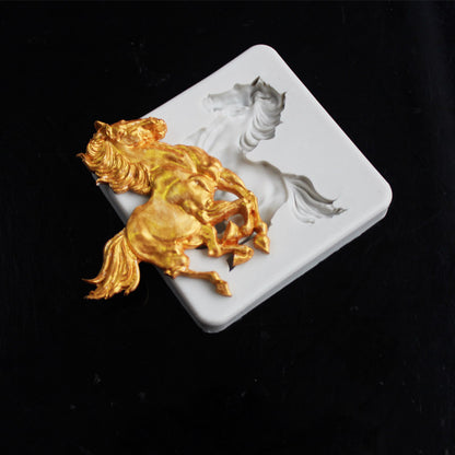 Pentium Horse Liquid Silicone Mold for Cake & Clay
