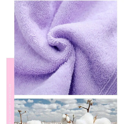 Cotton Fingertip Towels with Cartoon Fruit Embroidery (1/5pcs)