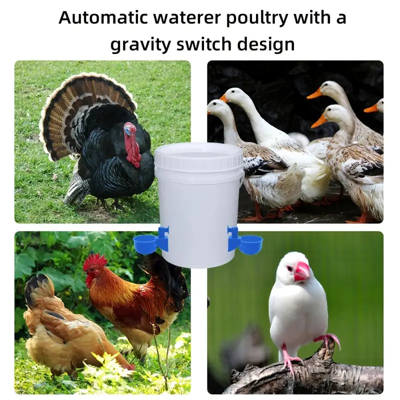 Automatic Poultry Feeder and Waterer Kit for Chickens