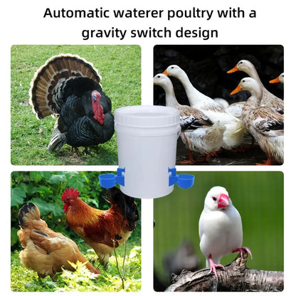 Automatic Poultry Feeder and Waterer Kit for Chickens