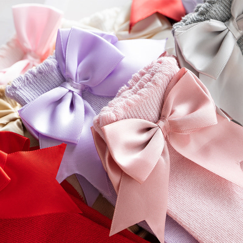 12 Color Spring Autumn Princess Knee-High Baby Socks