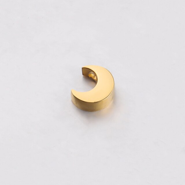 Titanium Steel Moon Bead Pendant with 1.8mm Hole