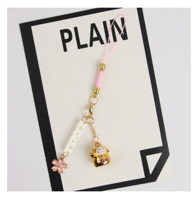 Handmade Japanese Rabbit Bell Phone Charm Accessory