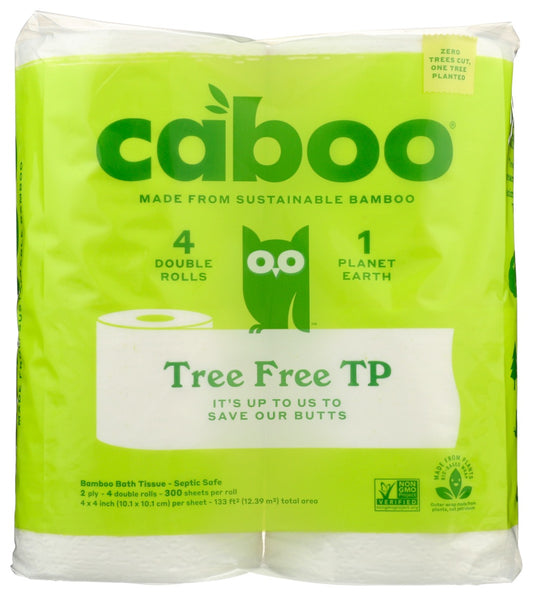 CABOO: 2-Ply Bathroom Tissue 300 Sheets, 4 Rolls