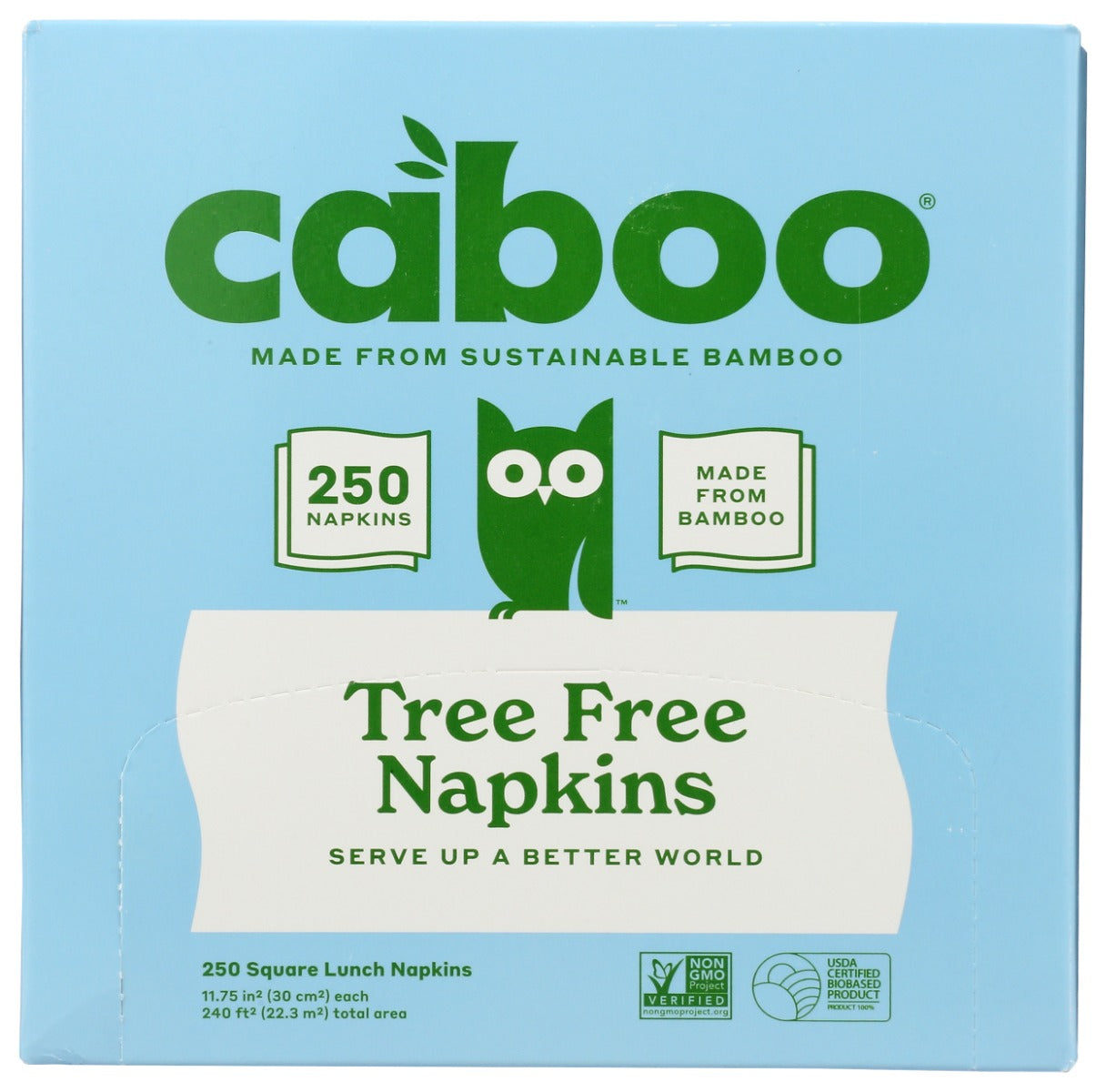 CABOO: 1-Ply Table Napkins 250 Sheets, 1 Pack