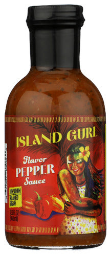ISLAND GURL: Flavour Pepper Sauce, 12 oz