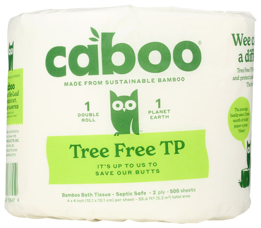 CABOO: Tree Free Bath Tissue Single Roll, 1 ea