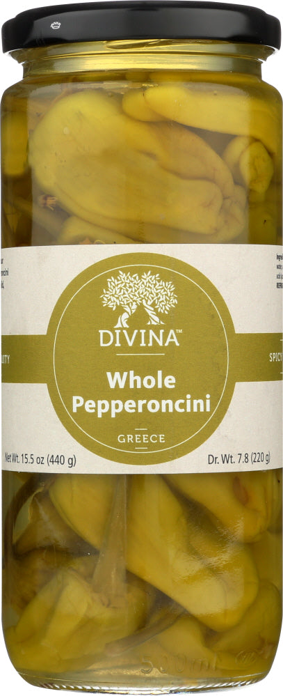 DIVINA: Whole Pepperoncini, 7.75 oz