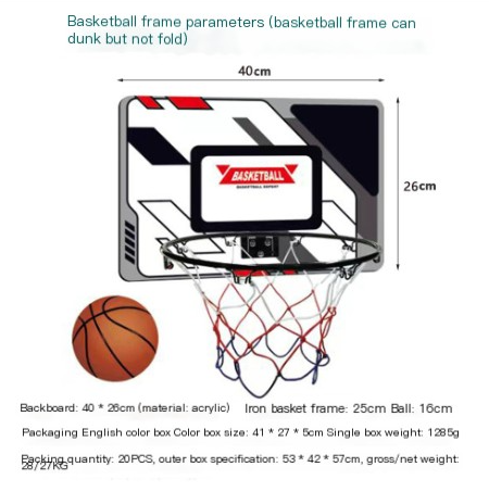 Indoor Outdoor Kids Basketball Hoop for Sports Play