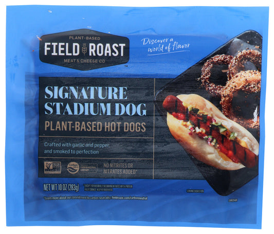 FIELD ROAST: Signature Stadium Dog Plant Based Hotdogs, 10 oz