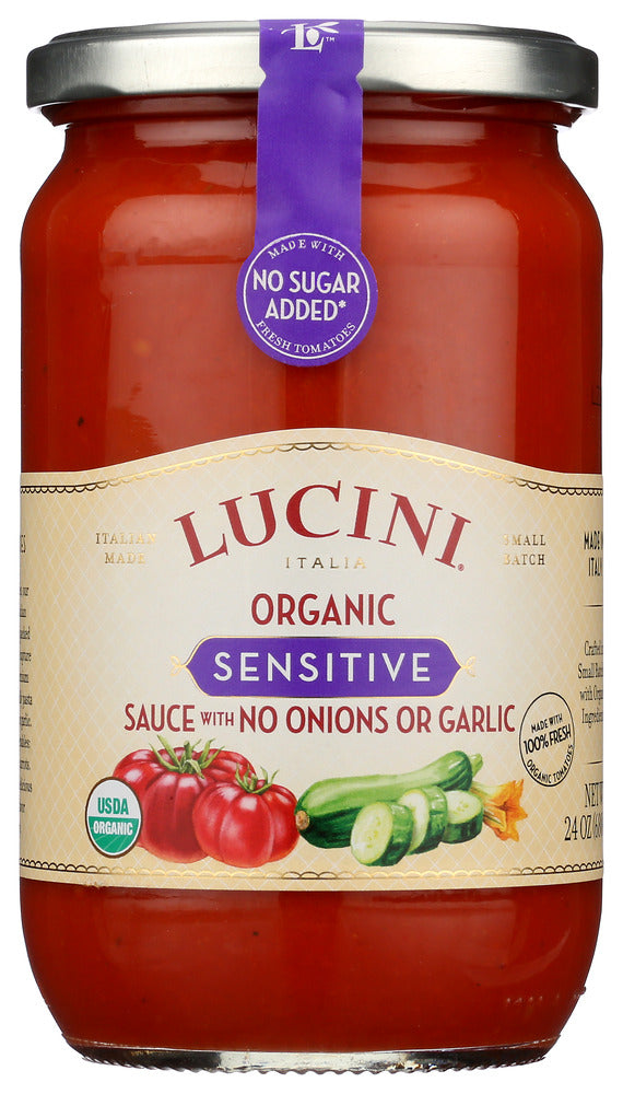 LUCINI: Sauce Tomato Sensitive, 24 oz