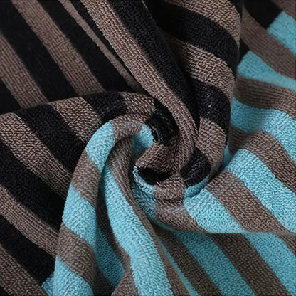 Cotton Stripe Hand Towels - Absorbent & Soft (Pack)