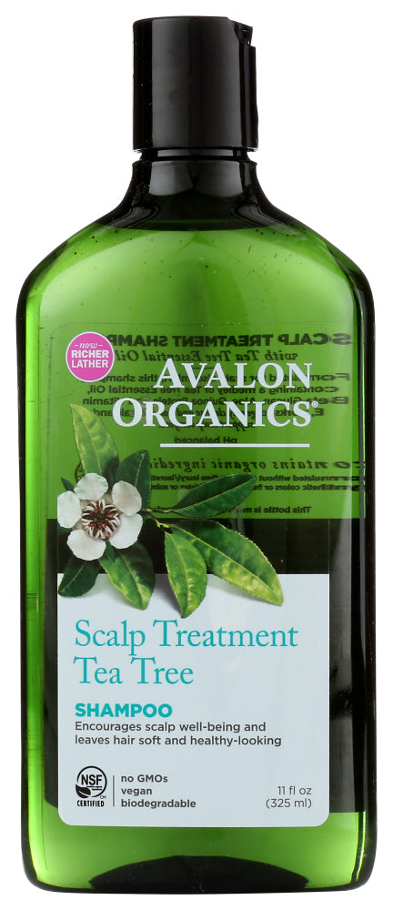 AVALON ORGANICS: Shampoo Scalp Treatment Tea Tree, 11 Oz