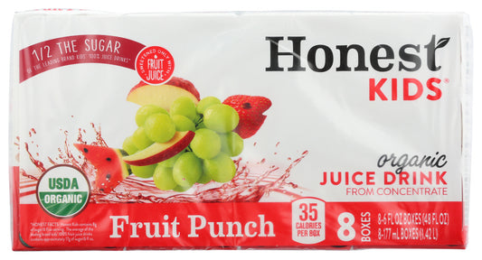 HONEST KIDS: Fruit Punch Juice 8Pk, 48 fo