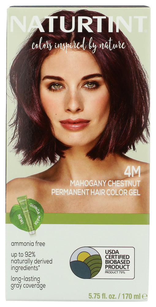 NATURTINT: Permanent Hair Colorant 4M Mahogany Chestnut, 5.28 oz