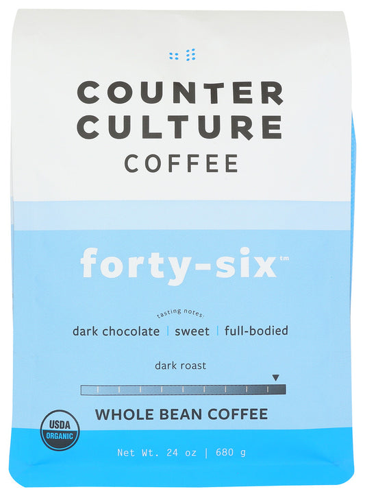COUNTER CULTURE: Forty Six Whole Bean Coffee, 24 oz