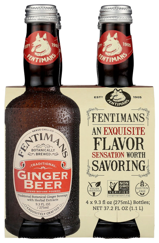 FENTIMANS: Traditional Ginger Beer 4 Count, 37.2 oz