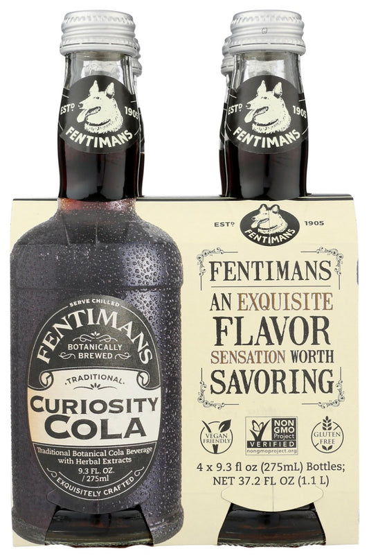 FENTIMANS: Curiosity Cola 4 x 9.2 fo, 37.2 fo