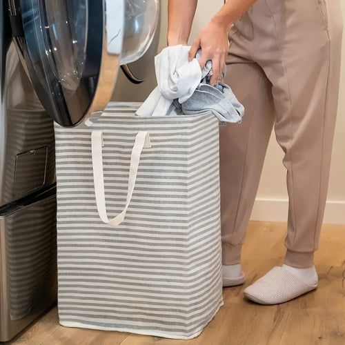 72L Collapsible Laundry Hamper with Extended Handles