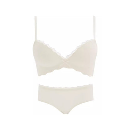 Seamless Push-Up Wireless Bra Set for Small Bust