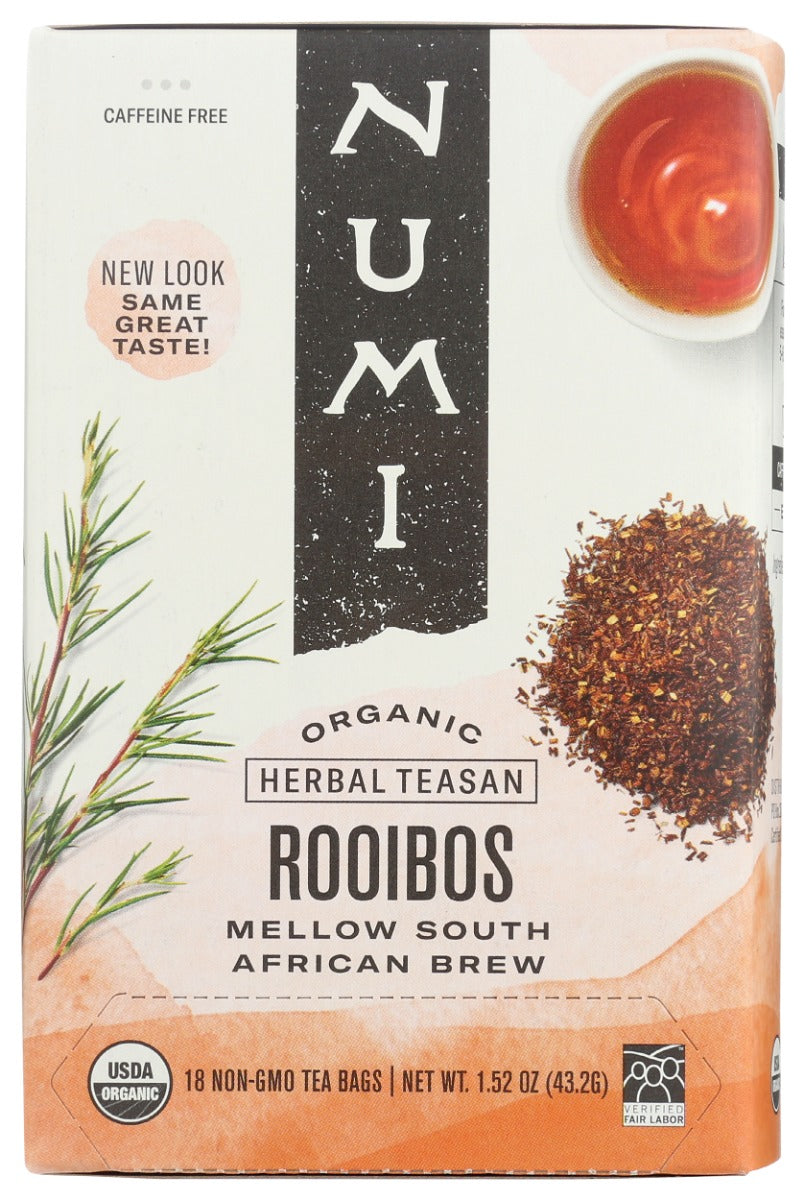 NIMI TEAS: Organic Rooibos Tea 18 Tea Bags, 1.52 oz