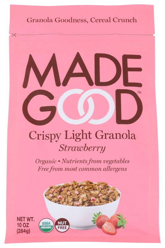 MADEGOOD: Strawberry Crispy Light Granola, 10 oz
