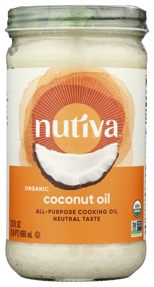 NUTIVA: Organic Coconut Oil Refined, 23 oz