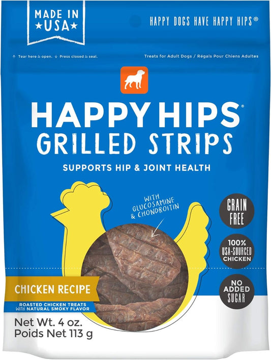 HAPPY HIPS: Grilled Strips Chicken Recipe, 4 oz