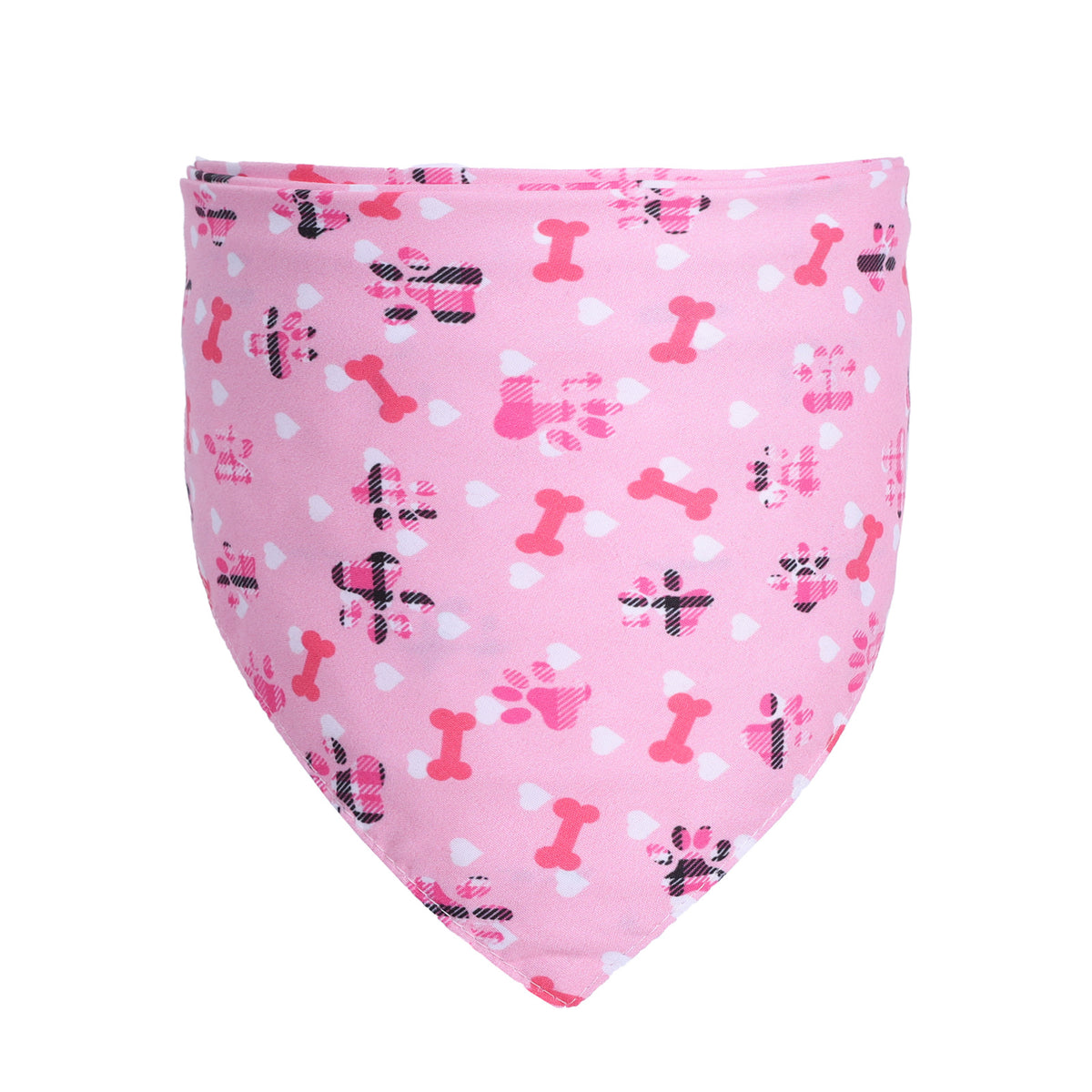 Pet Saliva Towel Scarf - Love Triangle Design