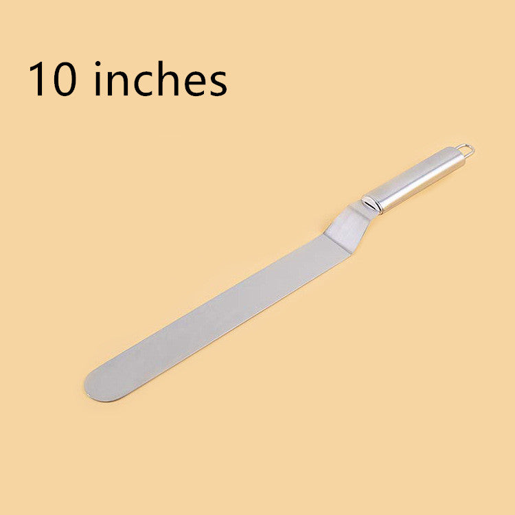 8-Inch Curved Stainless Steel Cake Spatula Tool