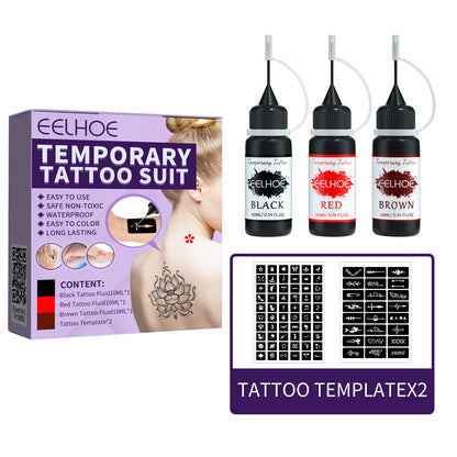 EELHOE Waterproof Temporary Juice Tattoo Set