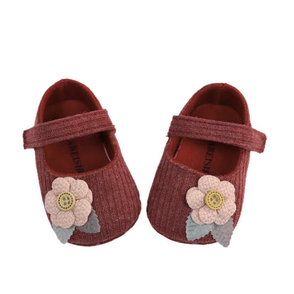 New Floral Soft Sole Baby Princess Shoes for All Seasons